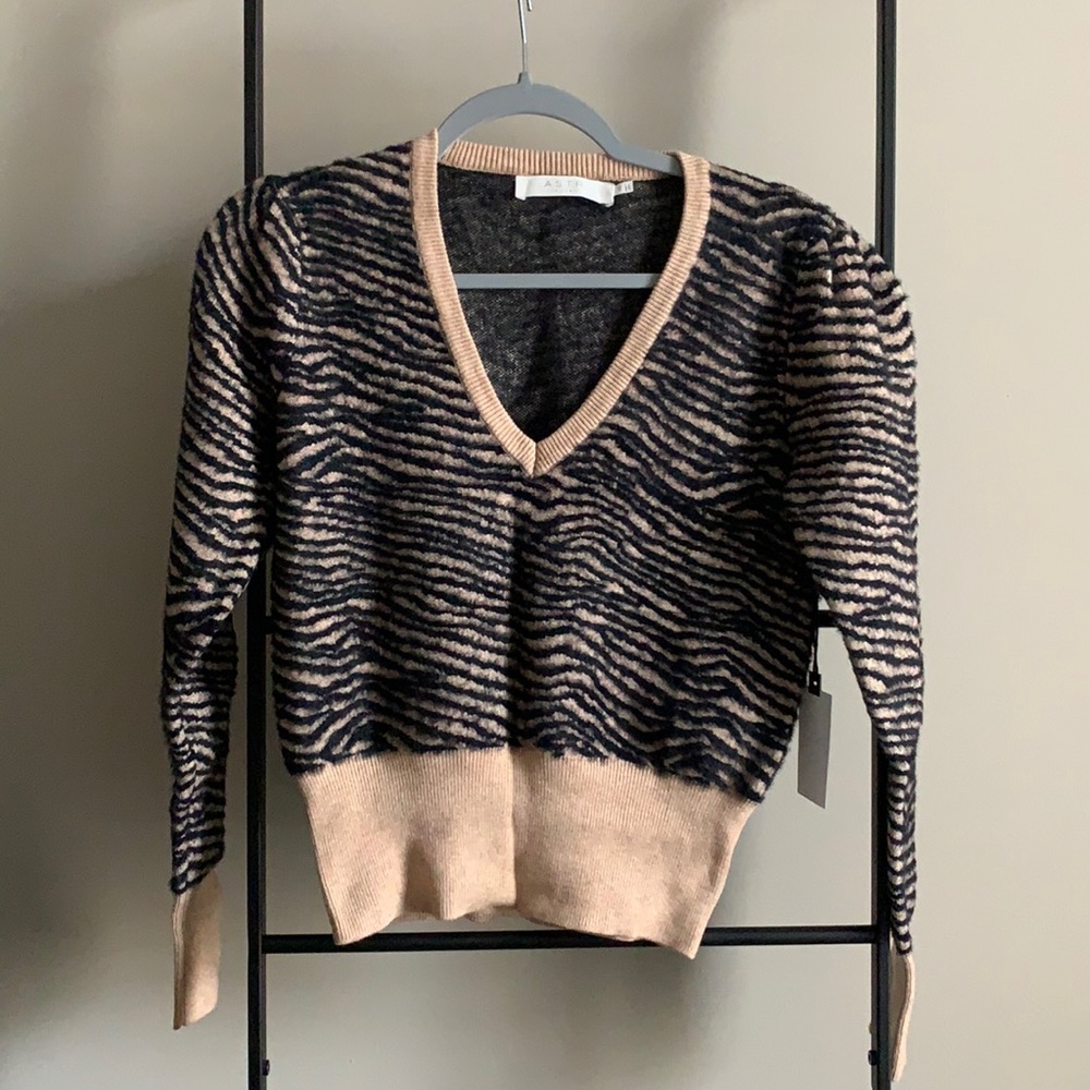 ASTR Tiger Print Sweater